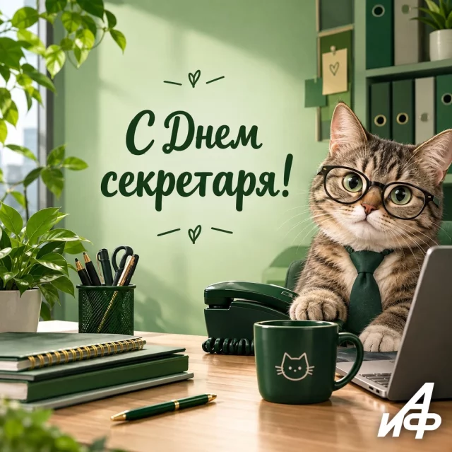 день секретаря открытка