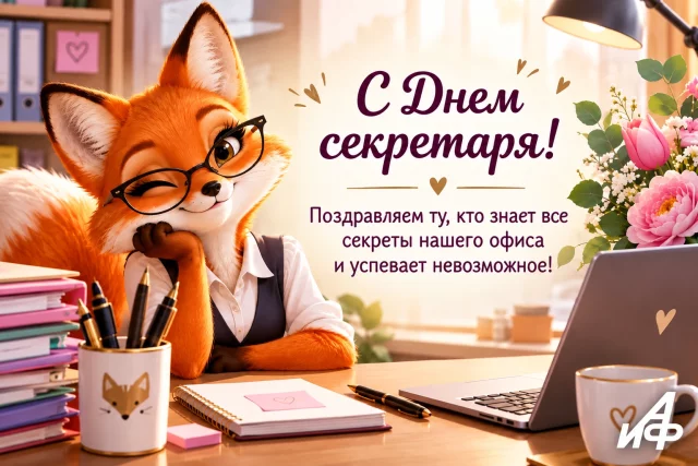 день секретаря открытка