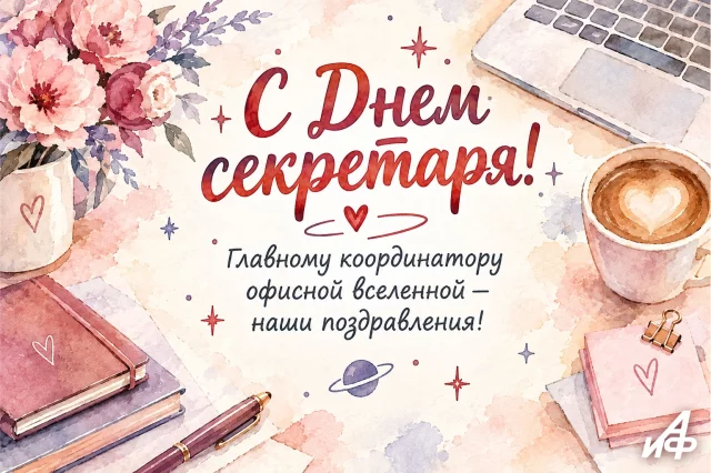 день секретаря открытка