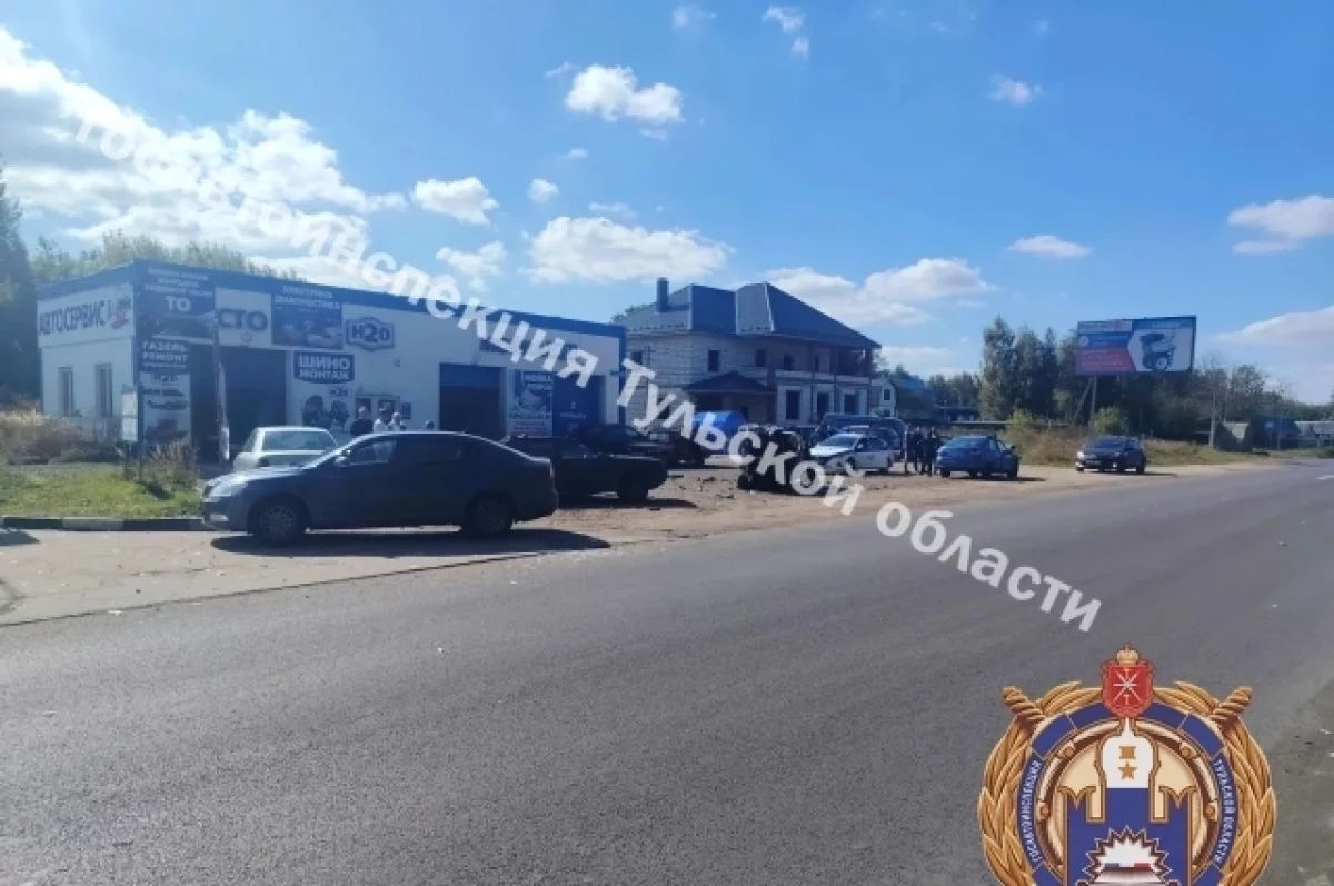 В ДТП на трассе в Тульской области 16 сентября пострадали три человека