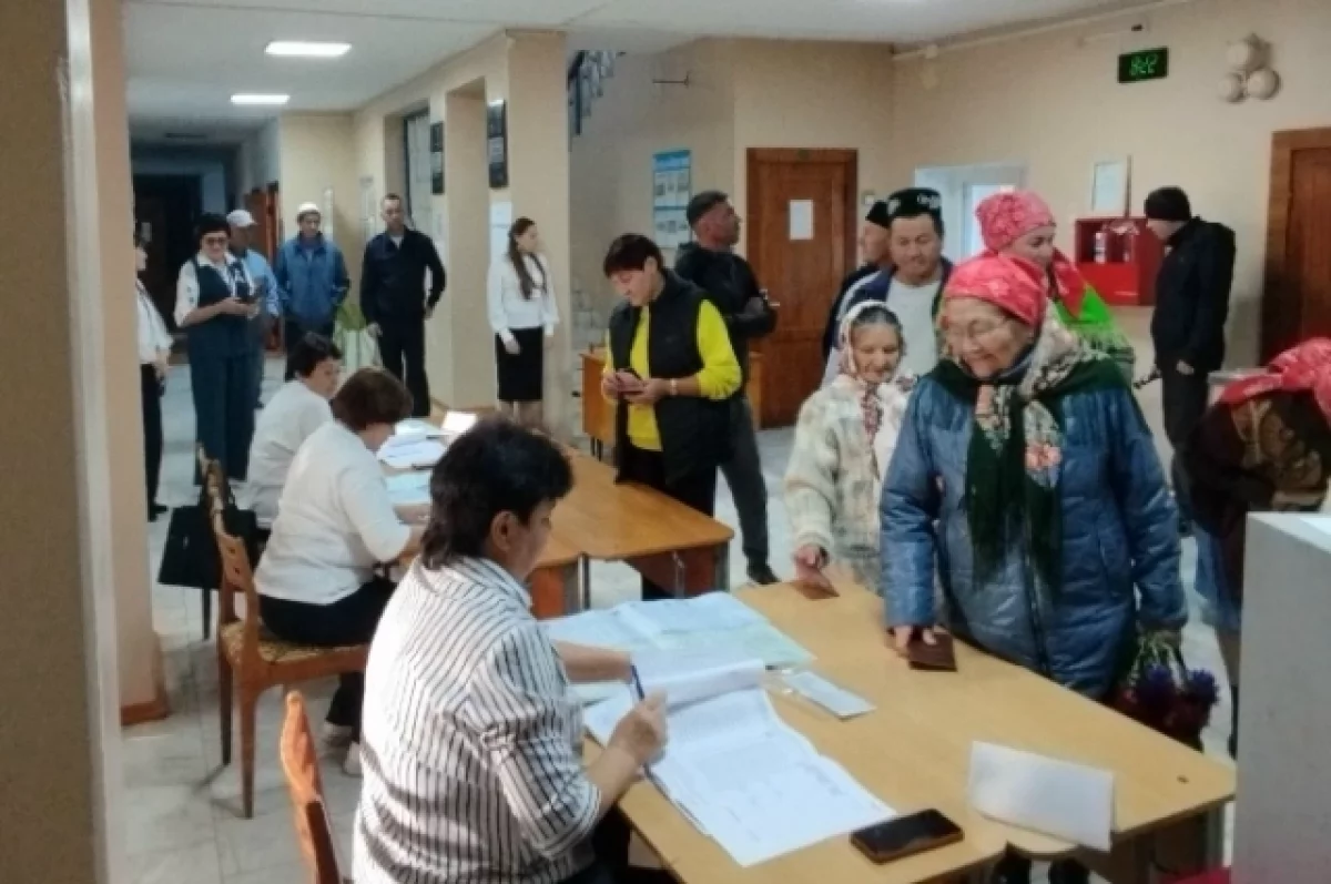 100% жителей села в Башкирии проголосовали утром первого дня выборов