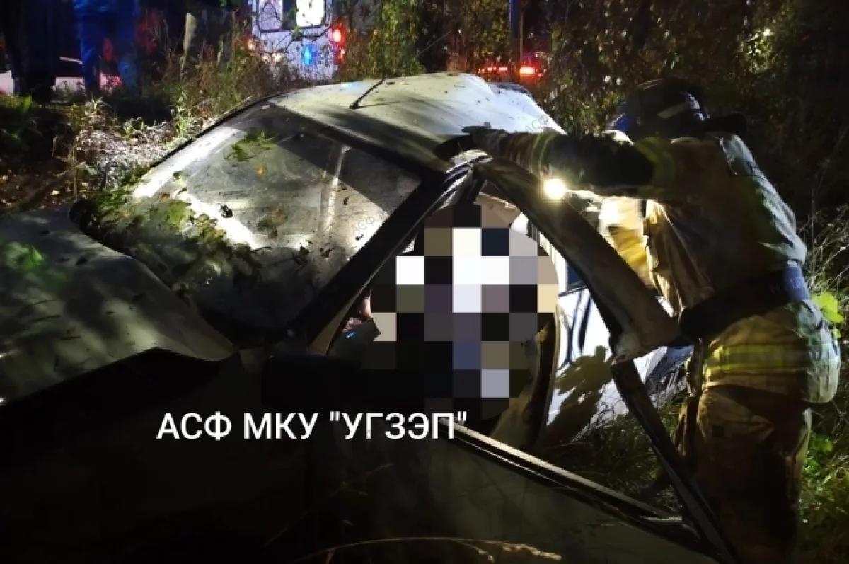 В Прикамье при опрокидывании легковушки в кювет погиб мужчина