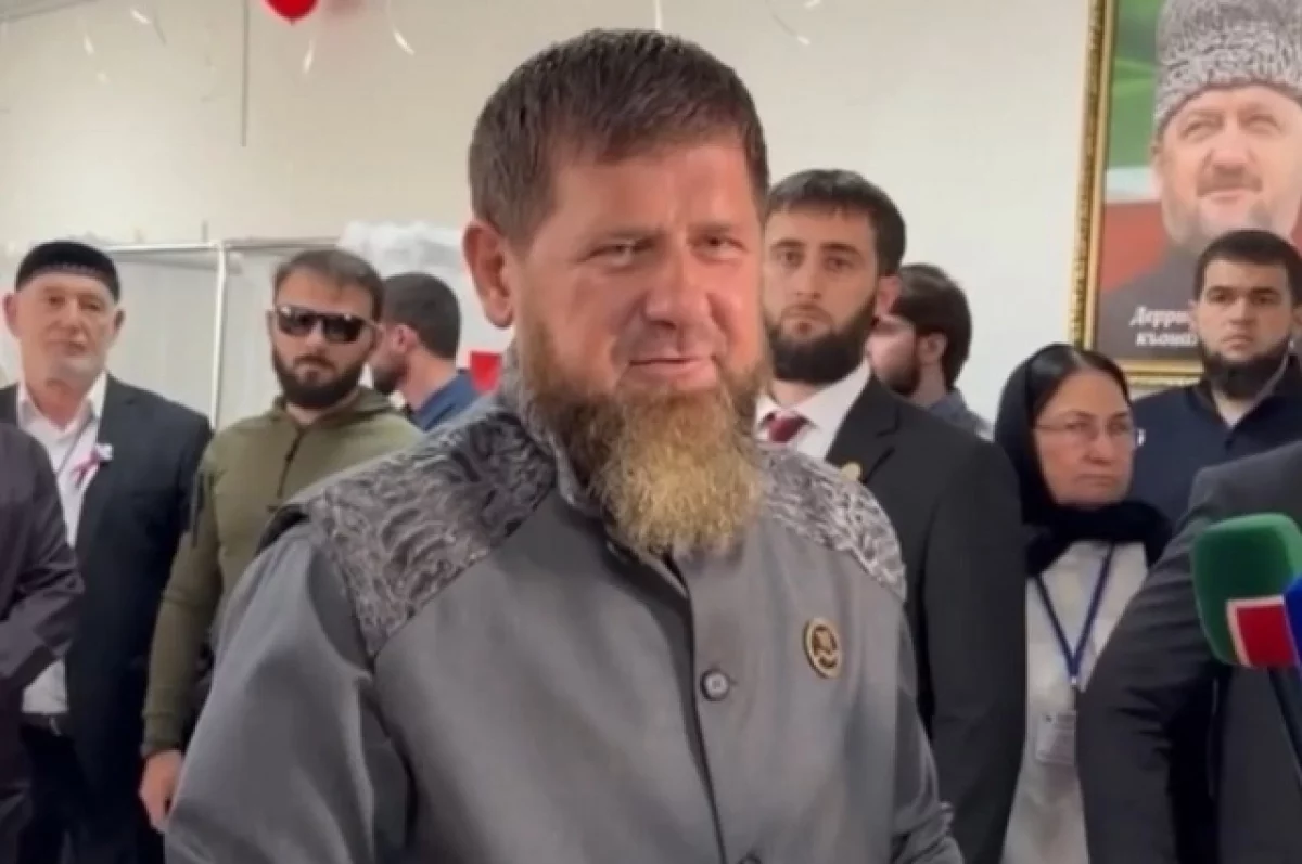 Глава Чечни Рамзан Кадыров проголосовал в родовом селе Ахмат-Юрт