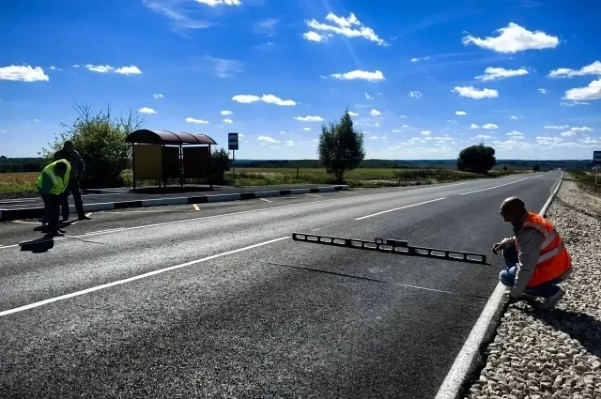 В Одоевском районе завершили ремонт двух участков дороги Тула — Белёв
