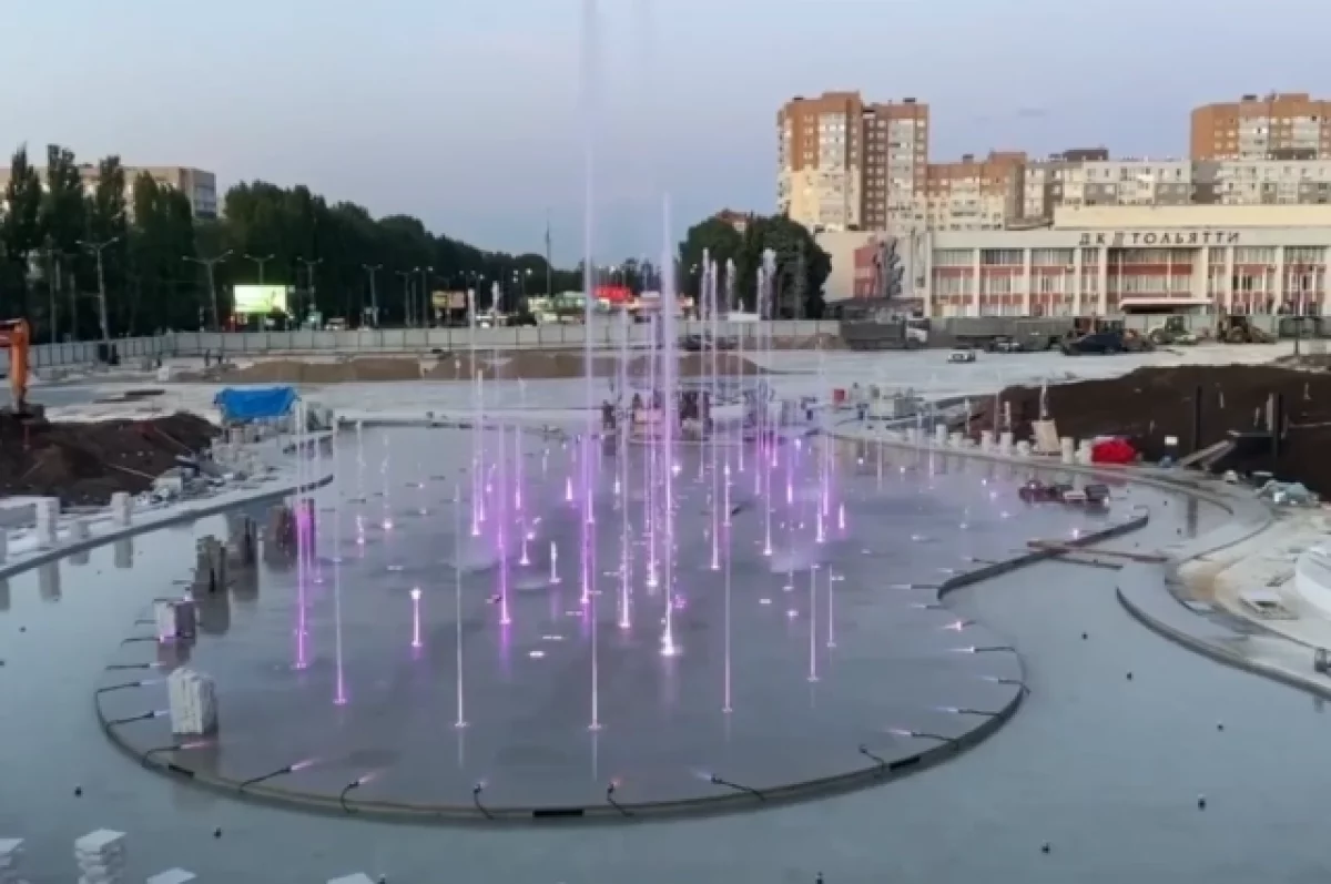 У нового фонтана в Тольятти покажут светомузыкальное шоу