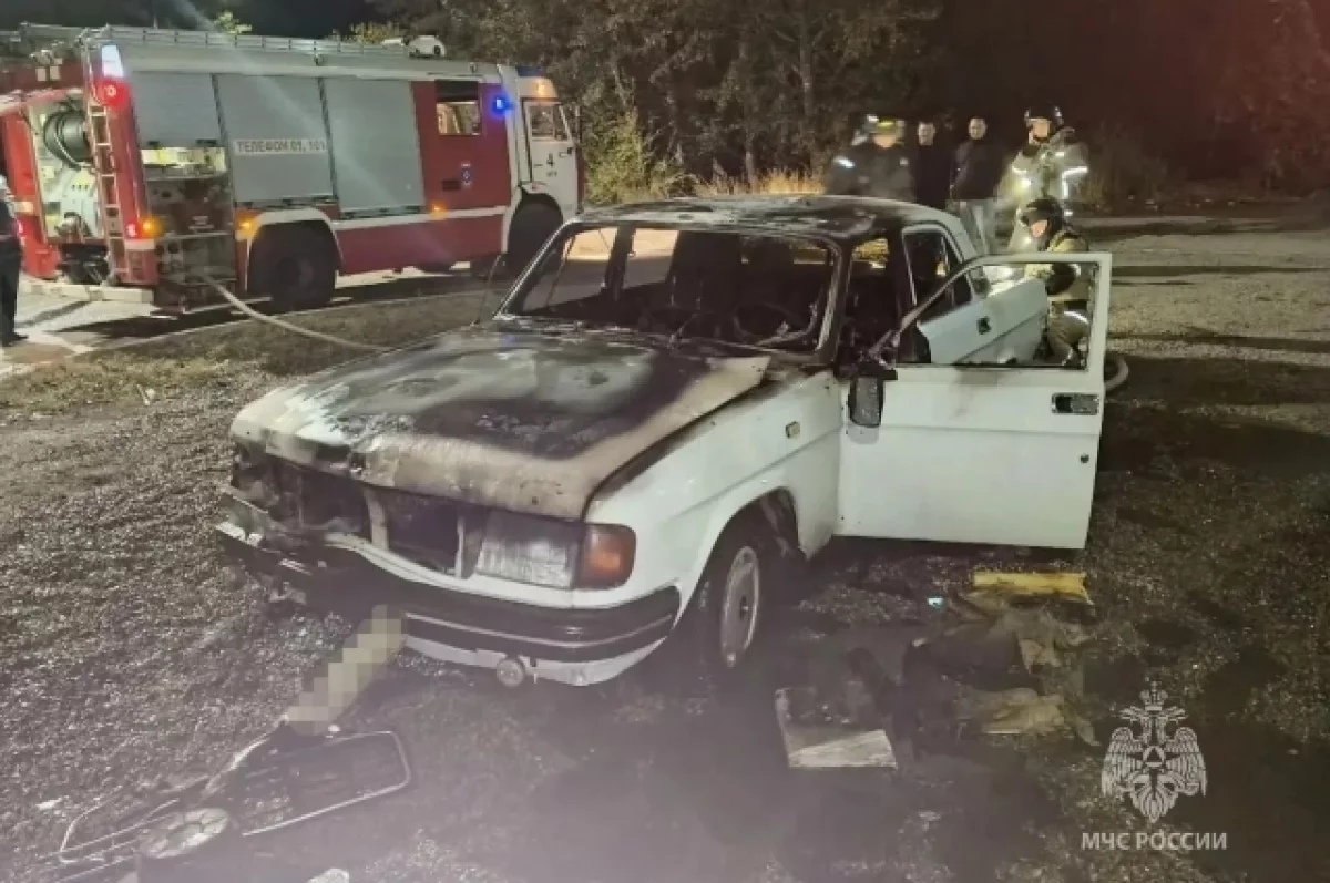 Вспыхнувший автомобиль потушили в столице Забайкалья