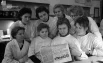 Студентки 13 группы второго курса лечебного факультета мединститута, 1962 год. Фотограф: И. Каплан.