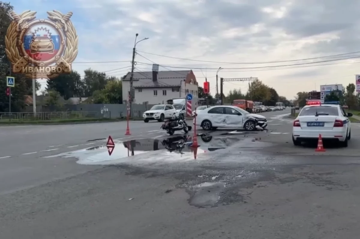 На въезде в Иваново в смертельном ДТП погиб мотоциклист