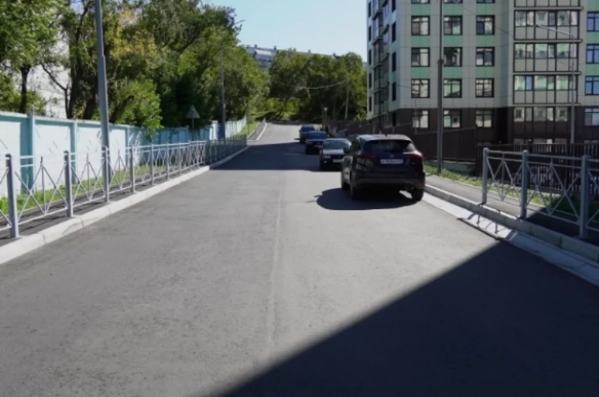 В Петропавловске завершили асфальтирование улицы Бийской
