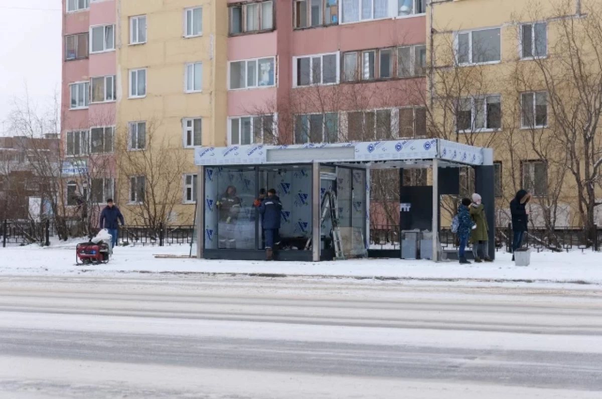 В Губкинском в девятом микрорайоне установят теплую остановку