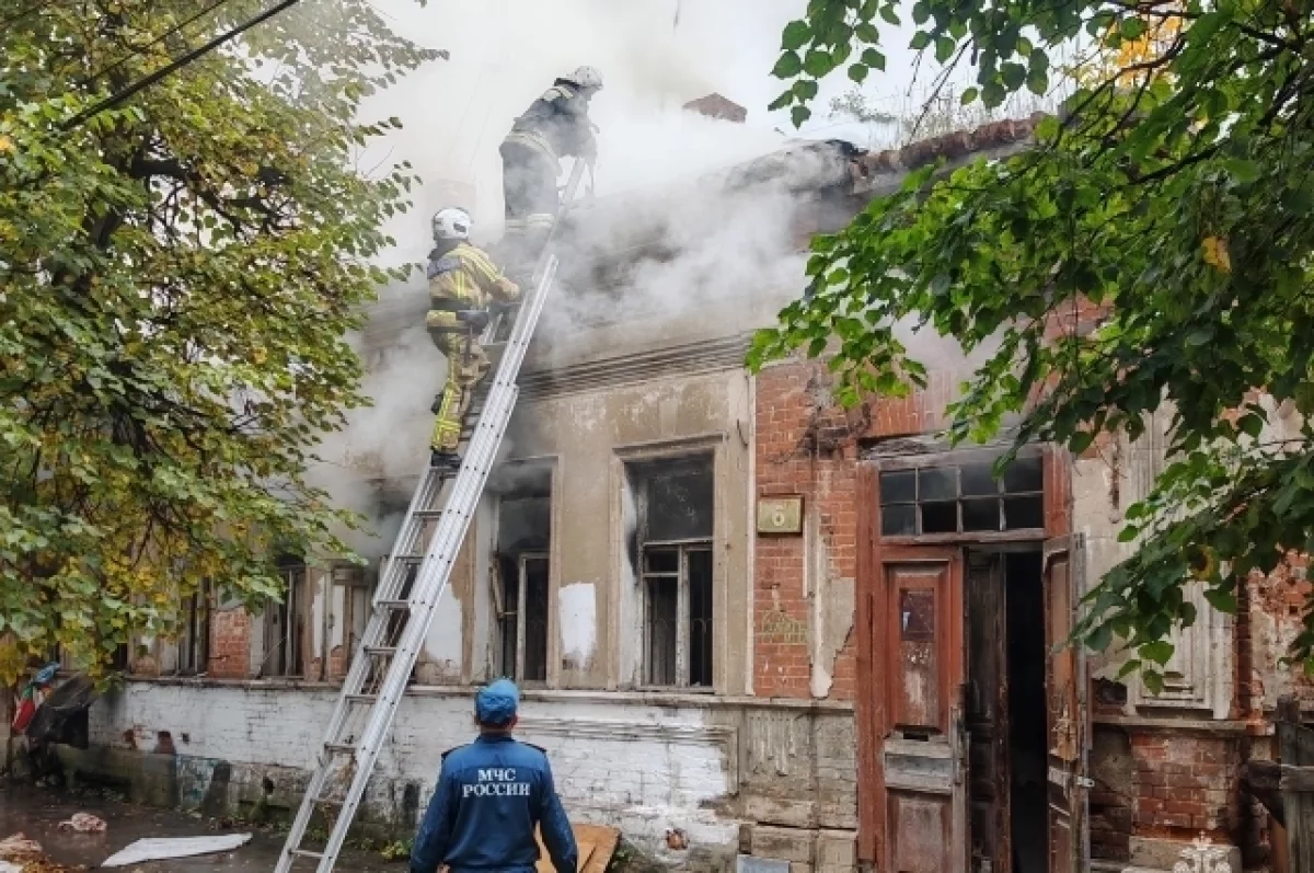 Пять пожаров произошли в Тульской области за сутки