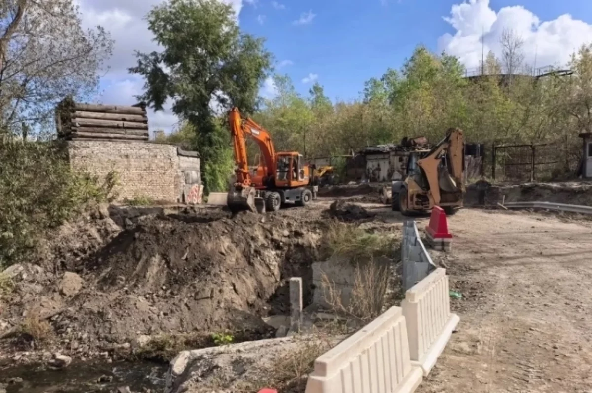 В Барнауле строят новый мост по улице Силикатной