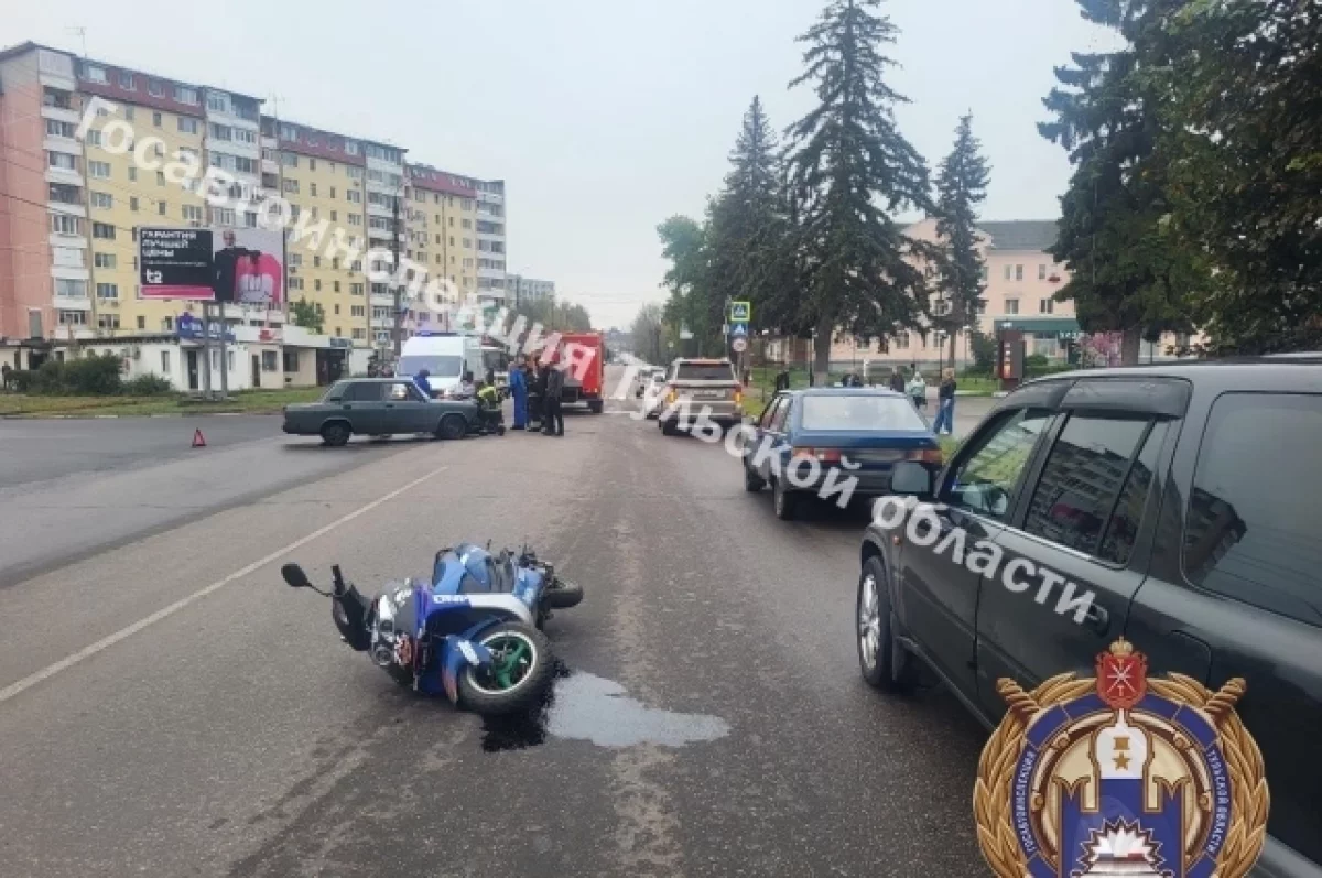 В Узловой в ДТП пострадал водитель мопеда