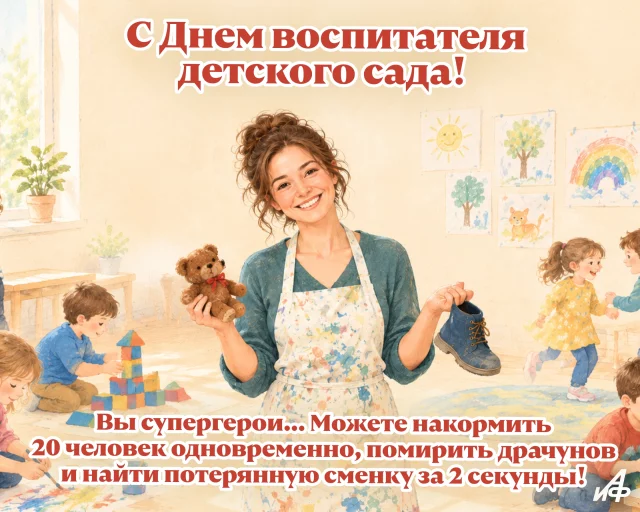 открытка с днем воспитателя