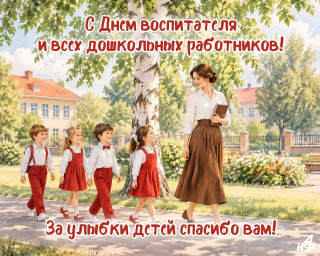открытка с днем воспитателя