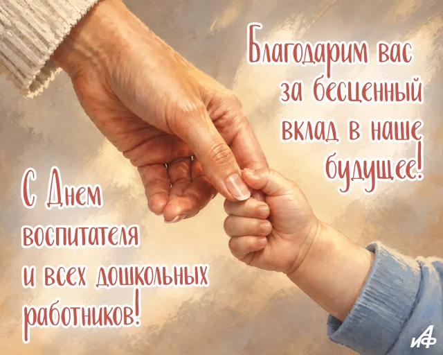 открытка с днем воспитателя
