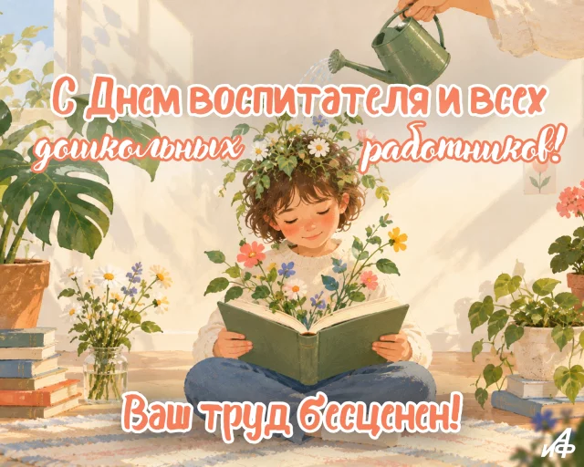открытка любимому воспитателю