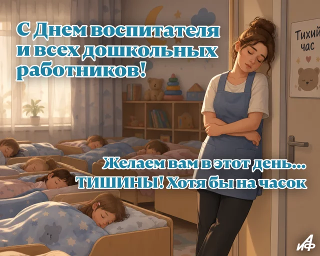 день воспитателя открытка