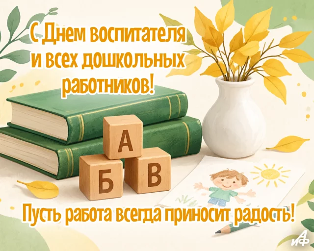 день воспитателя открытка