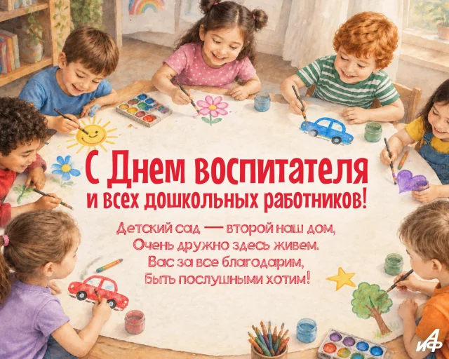 день воспитателя открытка