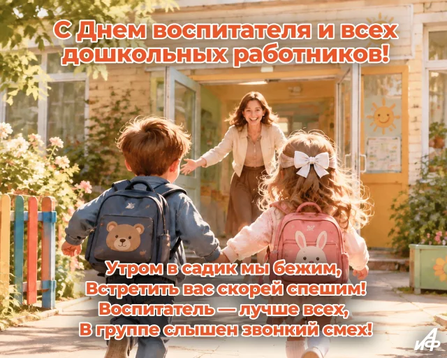 открытка с благодарностью воспитателю
