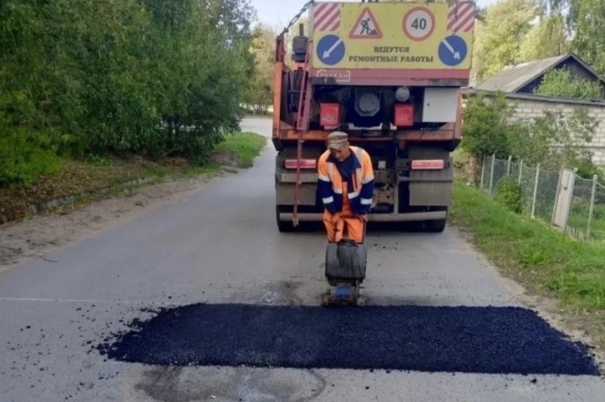 В Туле с начала года ямочный ремонт провели на площади более 40 тыс. кв. м
