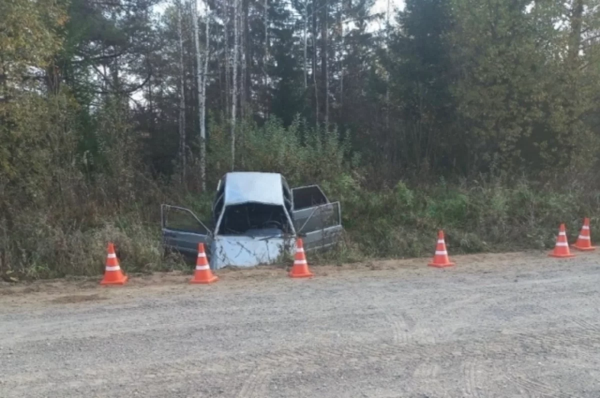 В ДТП со съехавшим с дороги авто в Кировской области пострадали люди