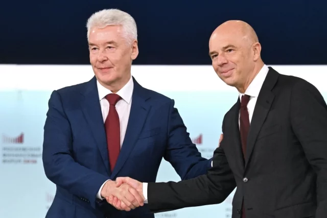 Мэр Москвы Сергей Собянин и министр финансов России Антон Силуанов.