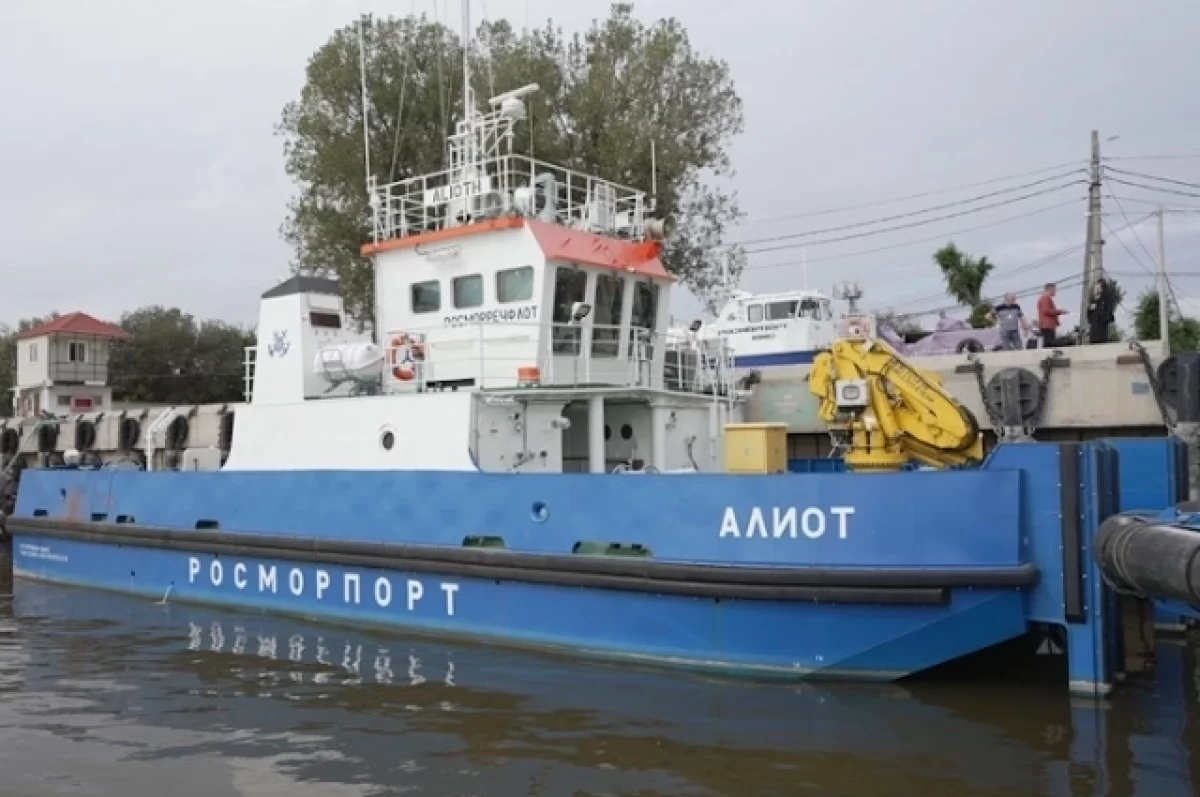 Построенное в Астрахани судно «Алиот» пополнило флот «Росморпорта»