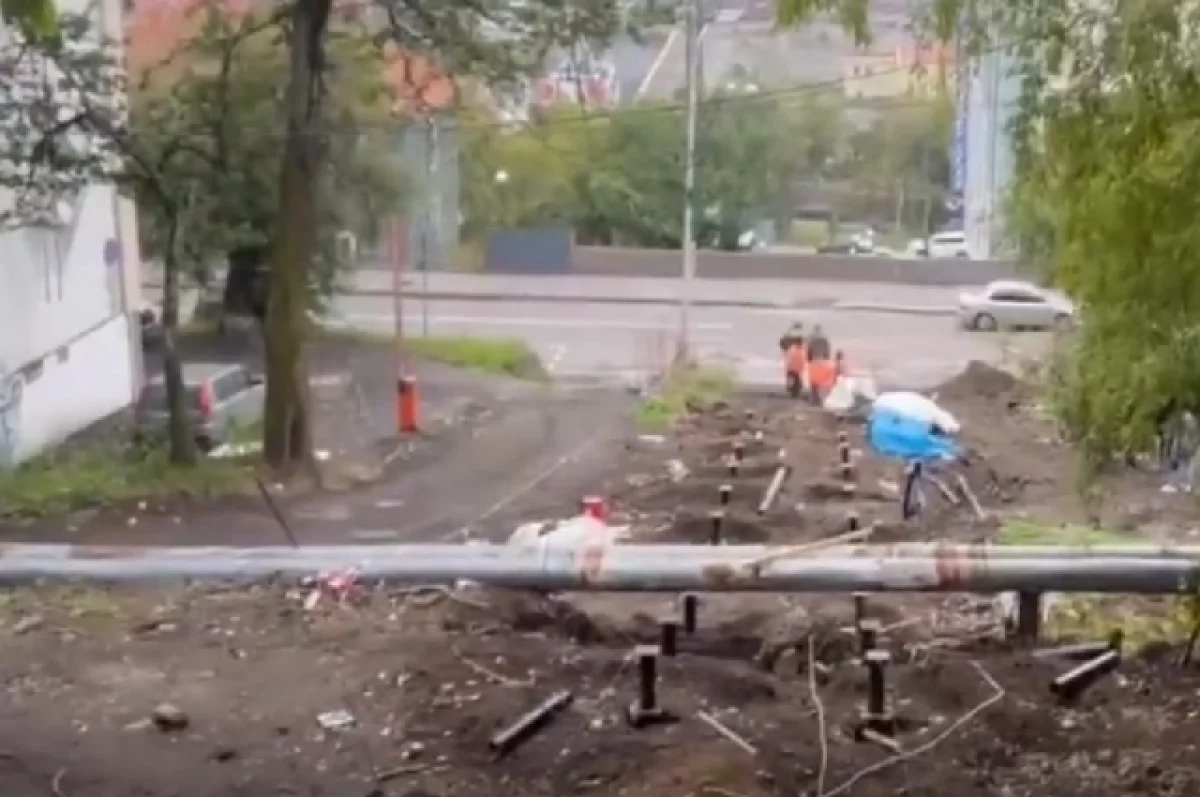 Замечания возникли к благоустройству пешеходных маршрутов в Петропавловске