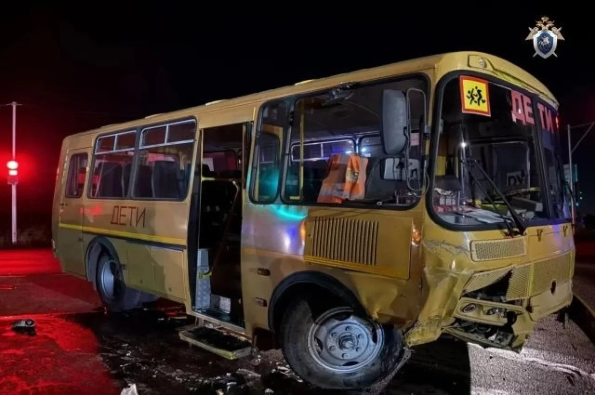 Следком возбудил дело после ДТП с участием школьного автобуса под Уфой
