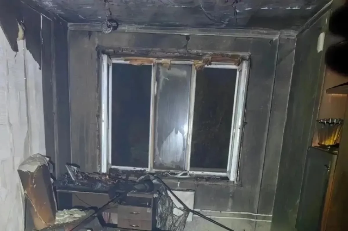 Мужчина погиб при пожаре на Бору