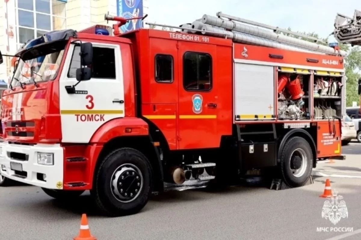 В селе Монастырка сгорел бревенчатый жилой дом