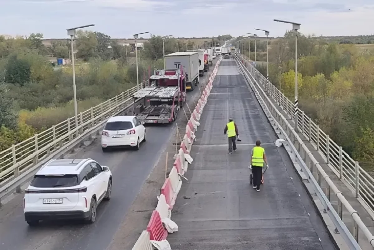 Под Волгоградом чуть затянется ремонт моста через Медведицу