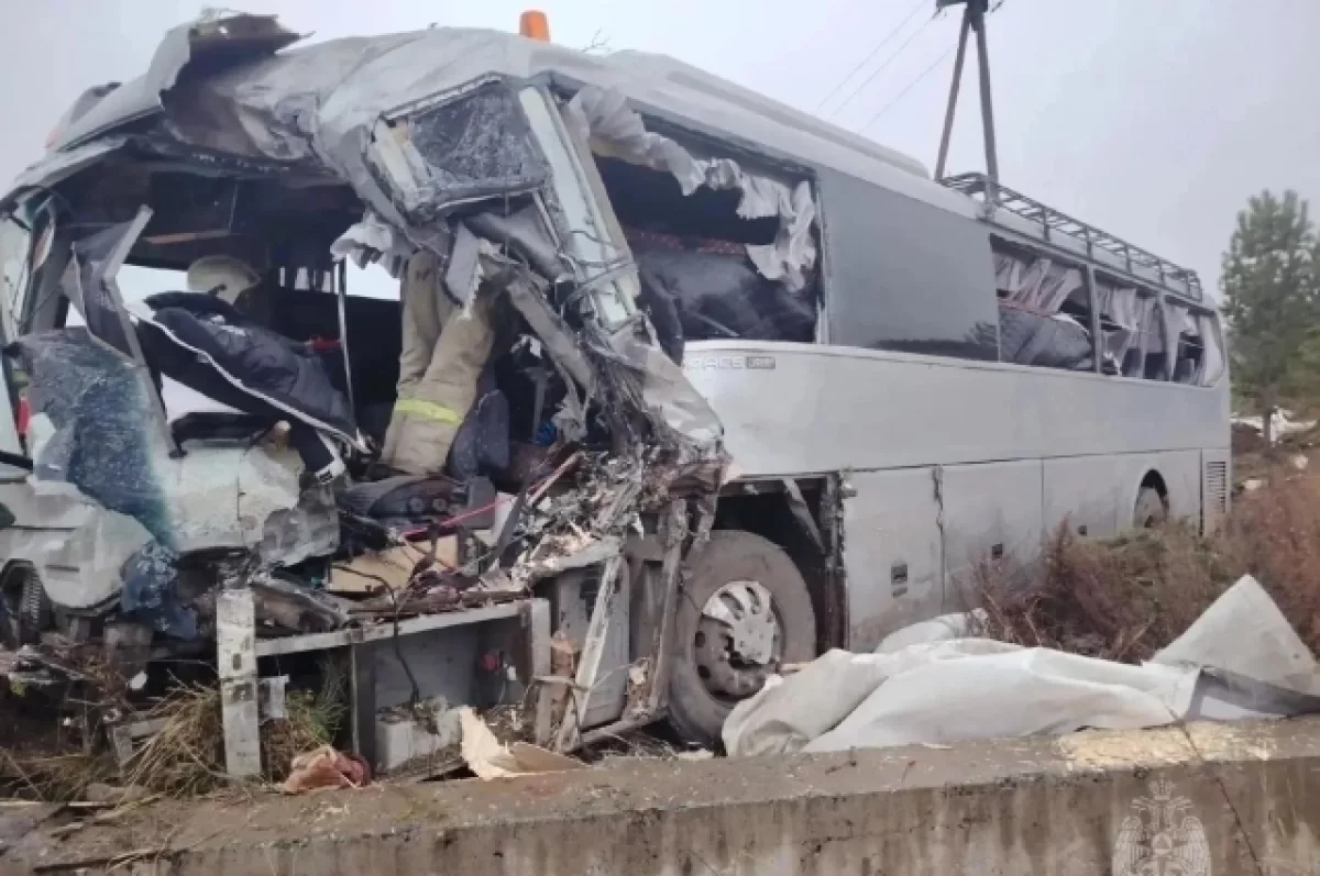 Уголовное дело возбуждено из-за аварии автобуса и большегруза в Забайкалье