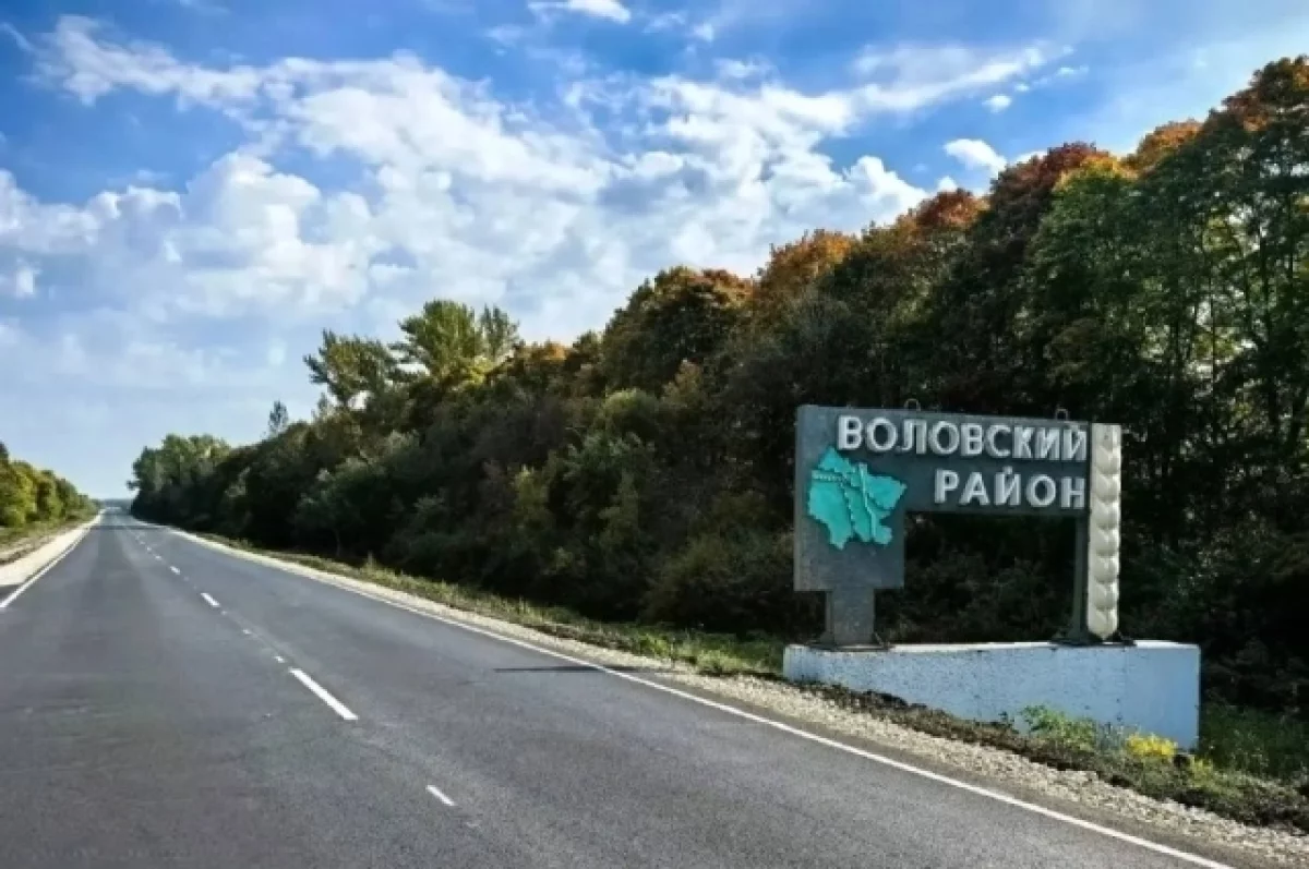 В Воловском районе отремонтировали участок дороги Волово — Тёплое
