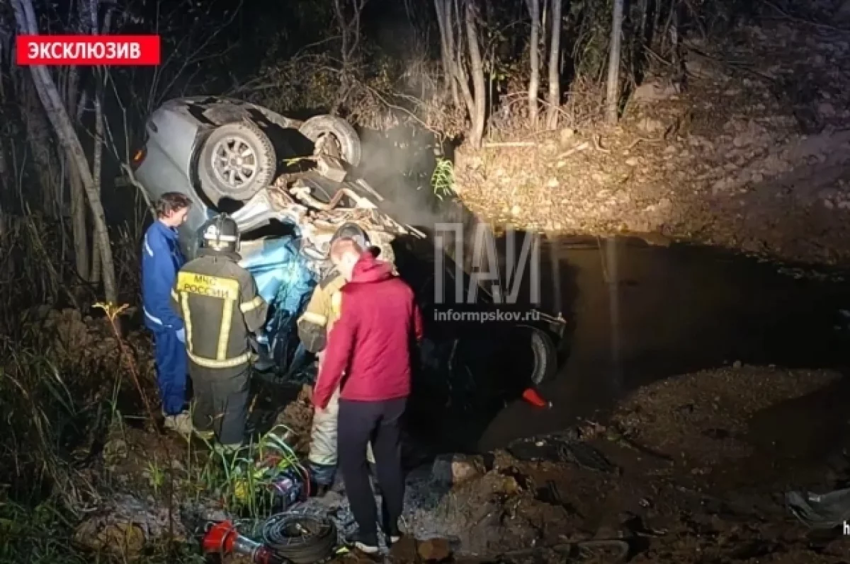 В Новосокольническом районе произошло ДТП. Есть погибшие и пострадавшие