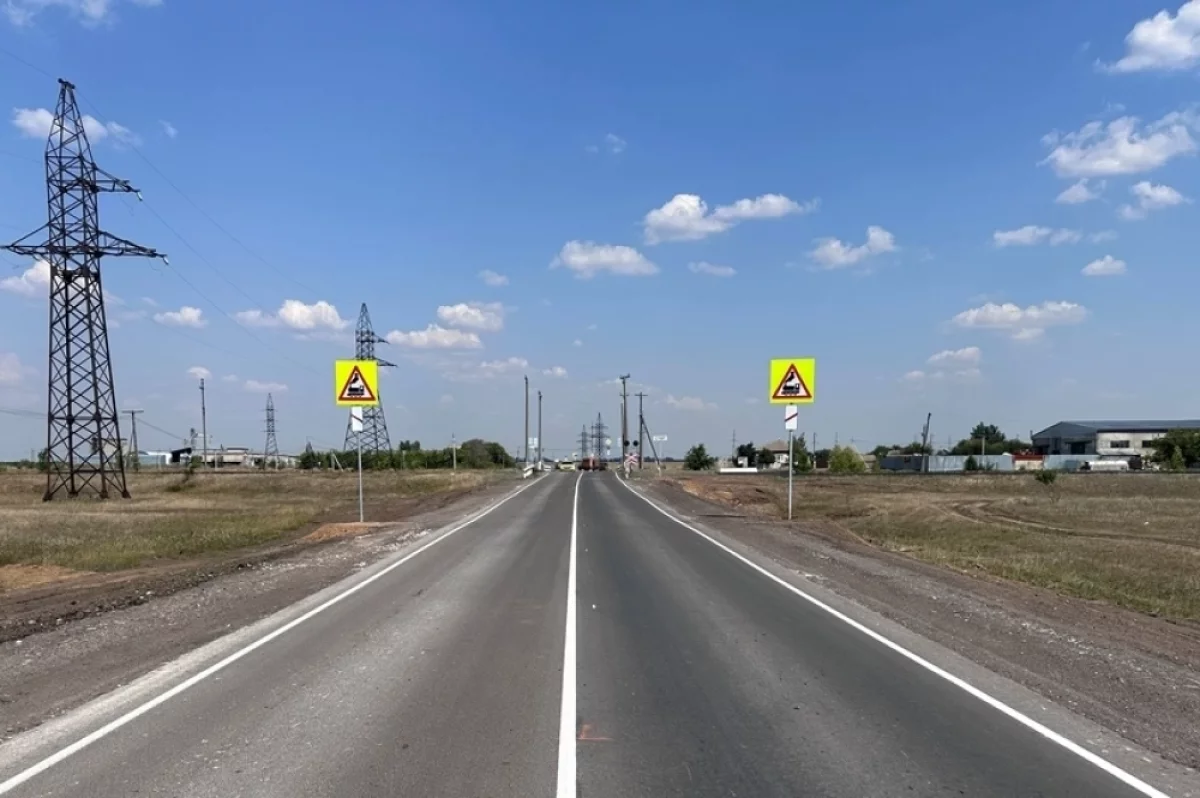 На севере Волгоградской области отремонтировали участок региональной дороги