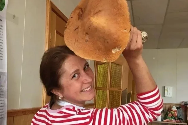 Героиня публикации с любимым грибом