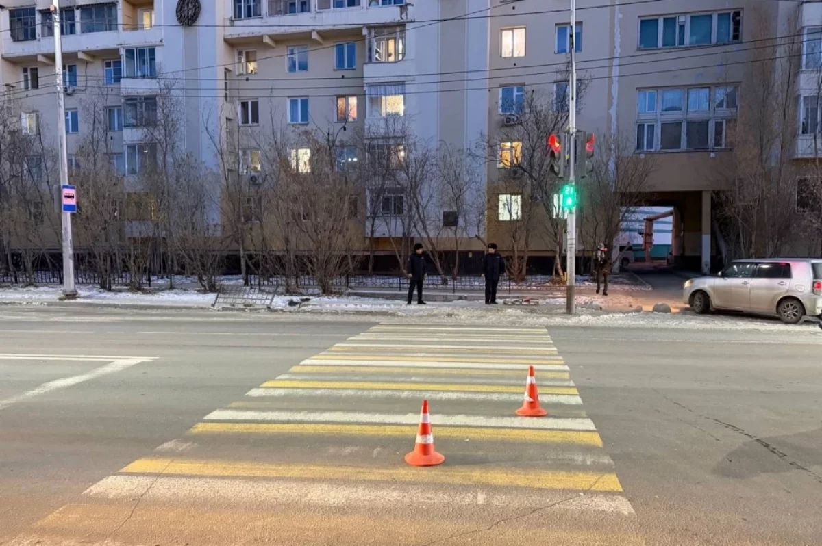 Водитель сбил нескольких пешеходов на «зебре» в Якутске