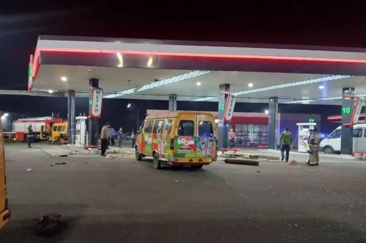 Взрыв газового баллона на автомобиле произошел на АЗС во Владикавказе