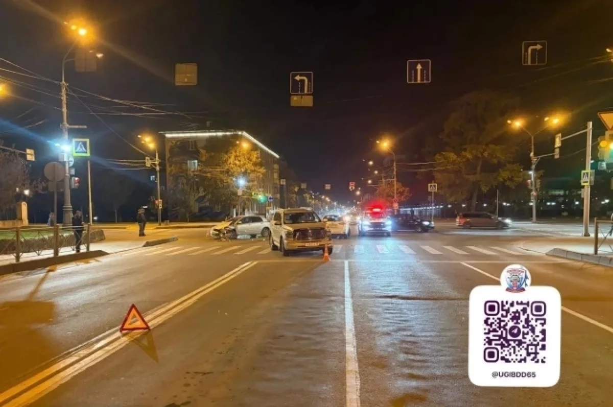 В Южно-Сахалинске в ДТП пострадала 73-летняя пенсионерка
