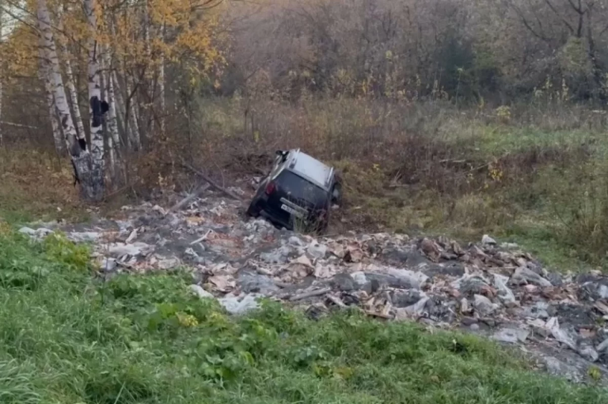 Легковушка улетела в кювет в Нижегородской области: двое пострадали