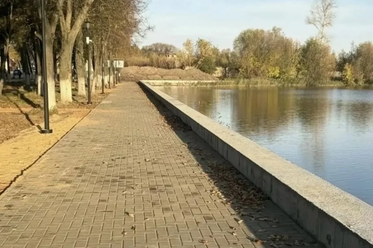 В Гусь‑Хрустальном идет благоустройство набережной