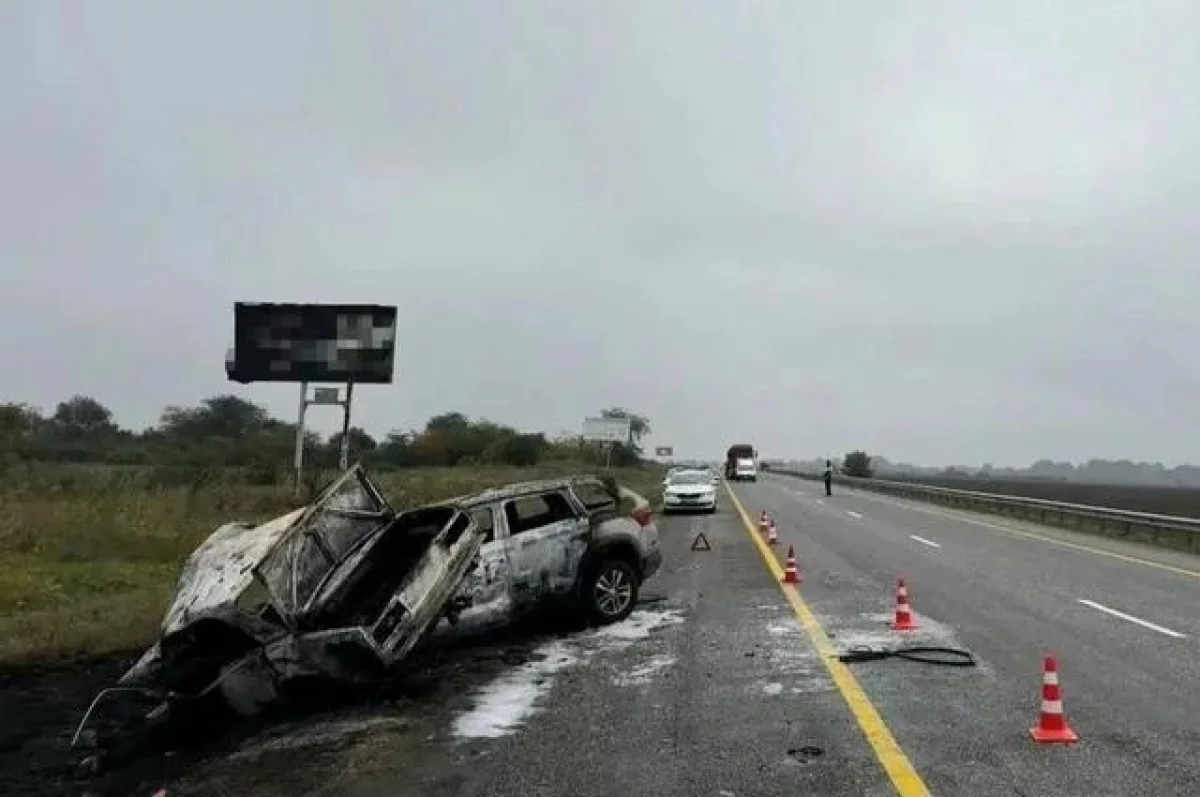 Двое человек погибли на Ставрополье в ДТП с возгоранием легковушек