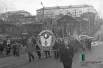 Колонна демонстрантов ПГУ на улице Плеханова, 1965 год.