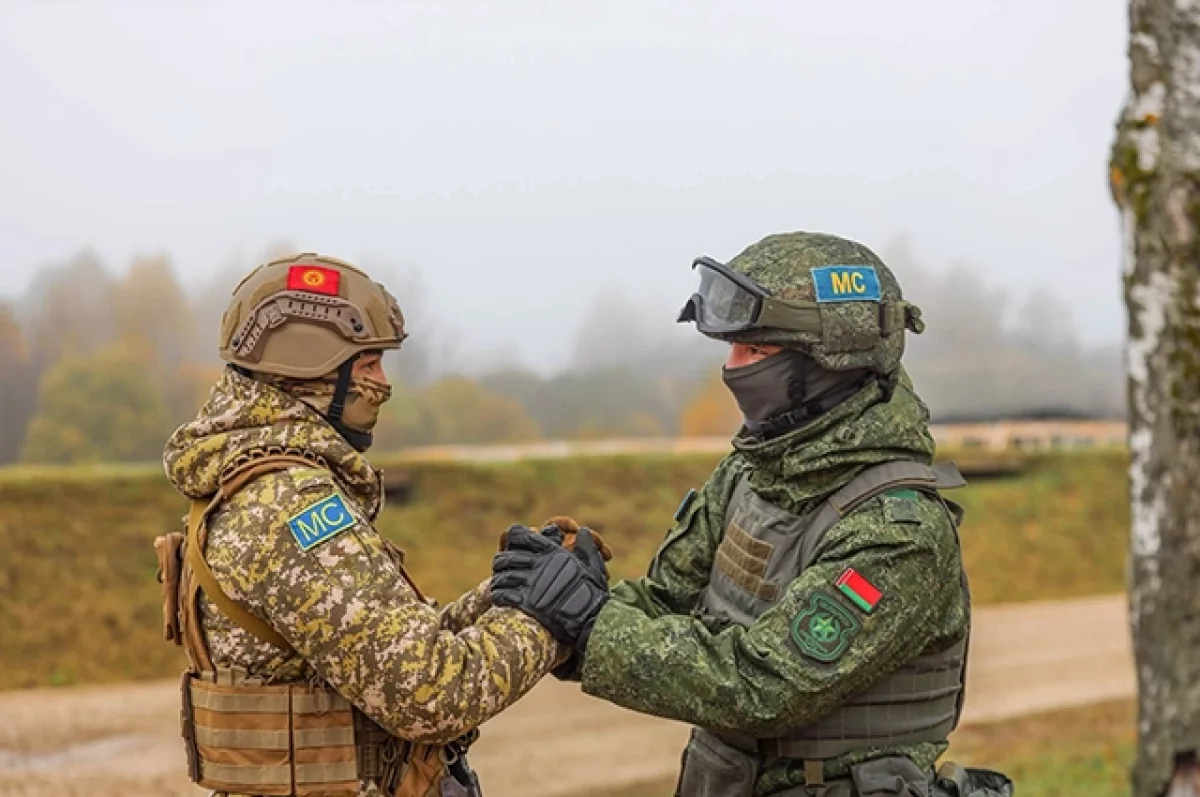 Кыргызстанские военные участвуют в учениях ОДКБ в Беларуси