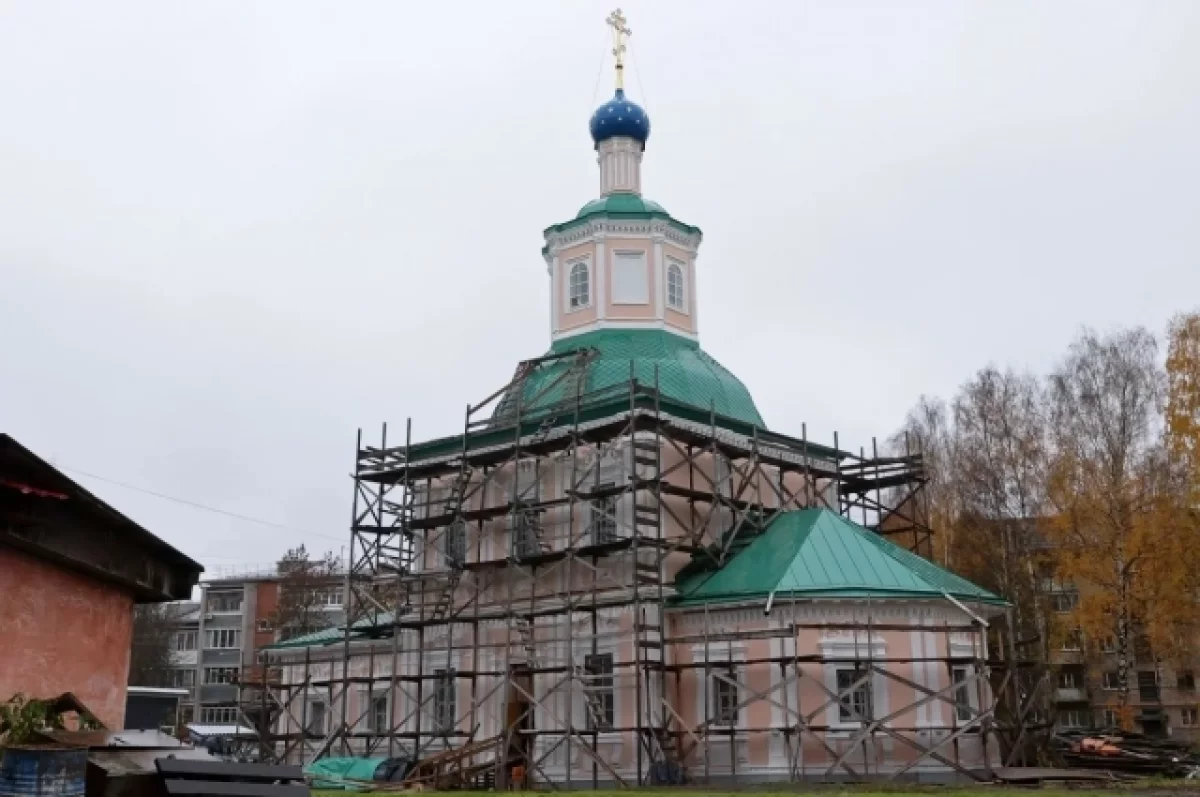 Восстановление церкви Владимирской иконы Богоматери завершается в Вологде