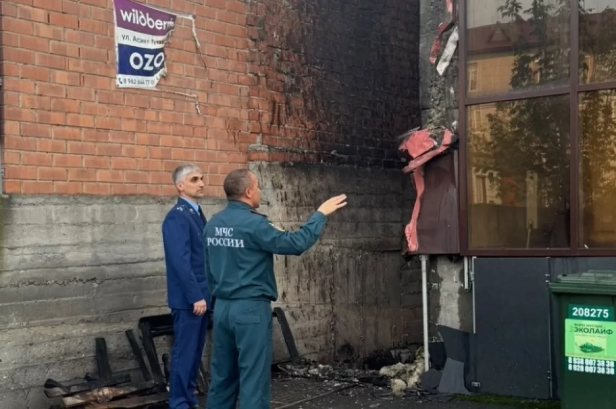 Прокуратура выясняет причины пожара в ТЦ «Апельсин» в Назрани
