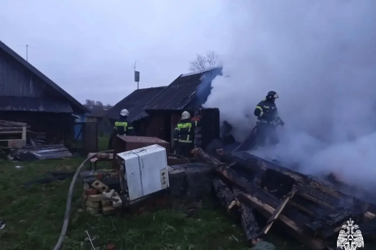 В Старицком округе из-за неправильной эксплуатации печи загорелась баня